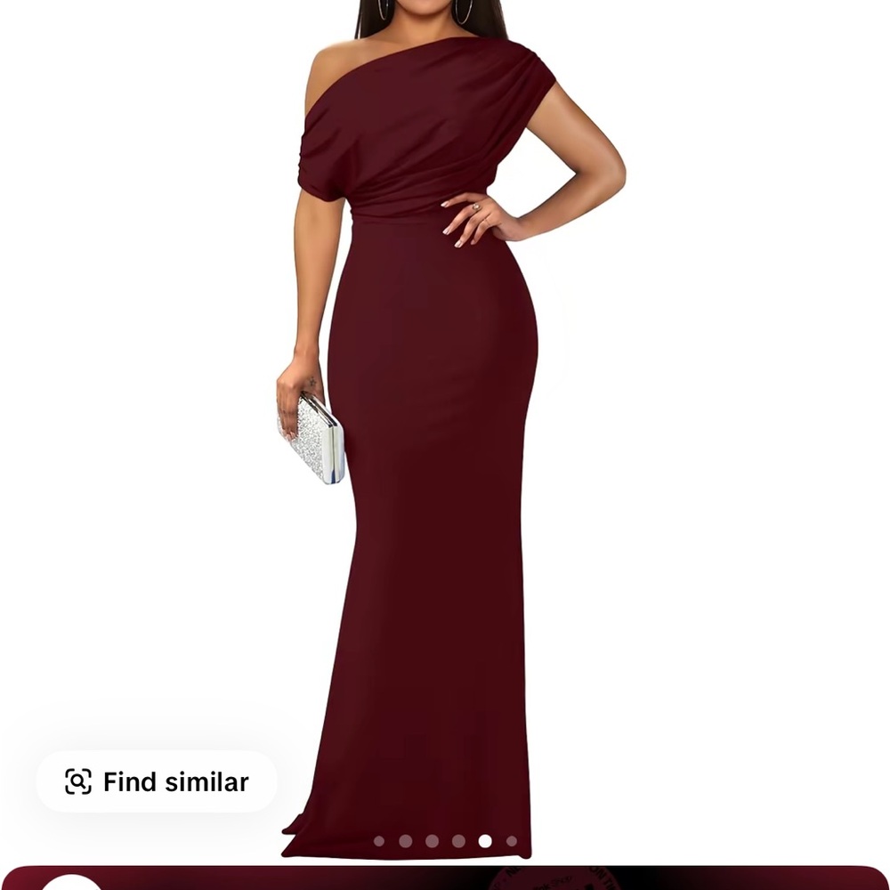 OYS Women's Elegant Sleeveless Off Shoulder Bodycon Long Formal Party Dress